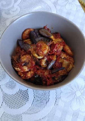 Foto resep Balado Udang & Terong