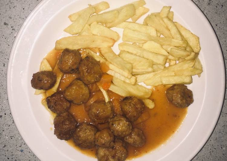 🧡Albóndigas con patatas🧡