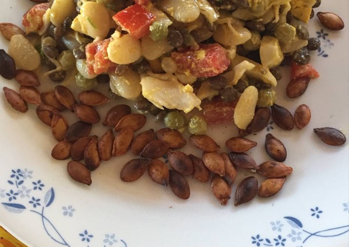 Ensalada de porotos muy rica