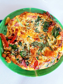 Foto resep Omelette Smoked Ham & Horenso