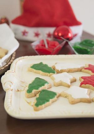 Una foto de Receta de galletas navideñas