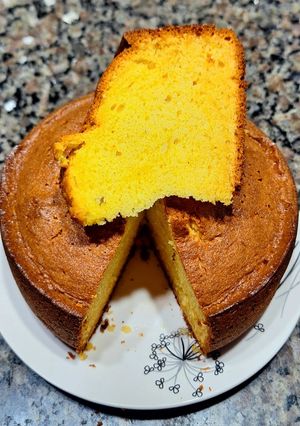 Una foto de Bizcochuelo de naranja licuada