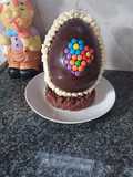 Huevo de Pascuas con base comestible 🍫🍫🍫🍫