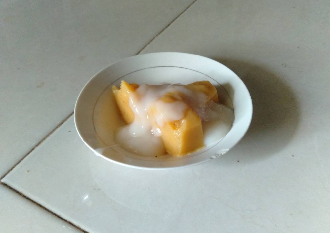 Puding ketela orange