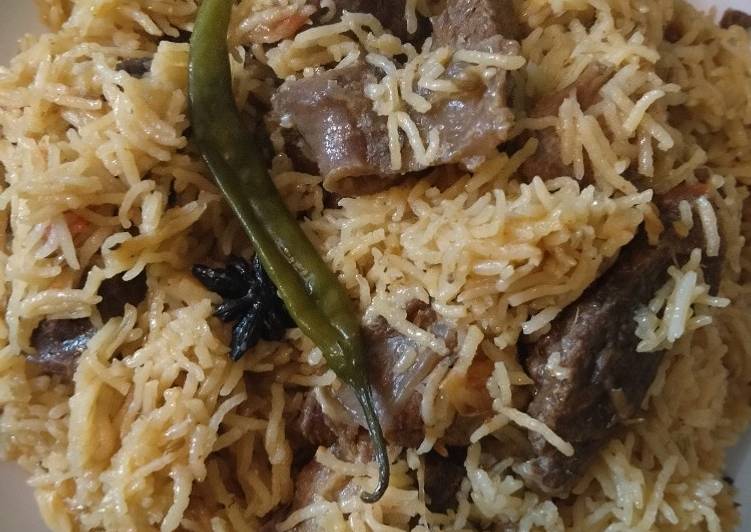 Easiest Way to Prepare Any-night-of-the-week Yakhni beef pulao