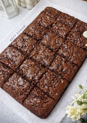 Foto resep Triple Chocolate Brownies