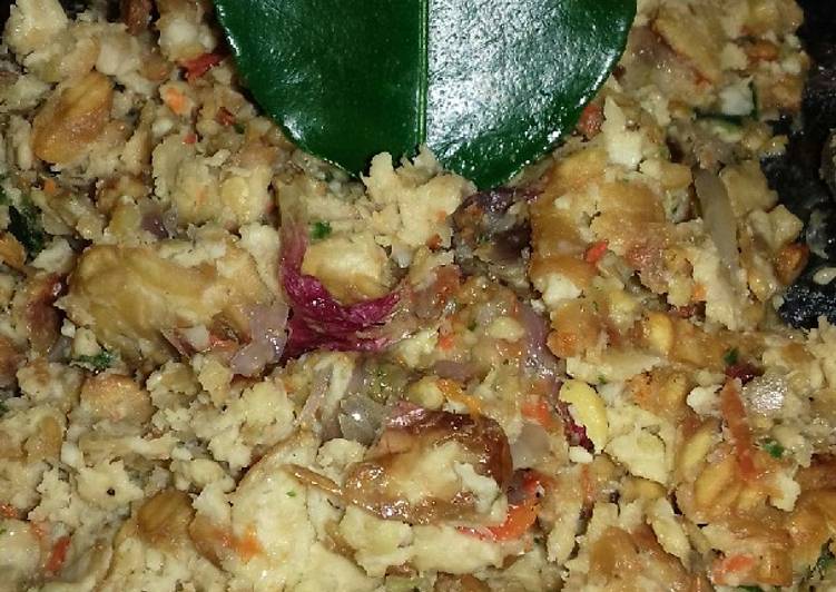Sambal tempe orek daun jeruk