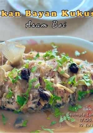 Gambar Ikan Bayan Kukus Sos Tiram Asam Boi