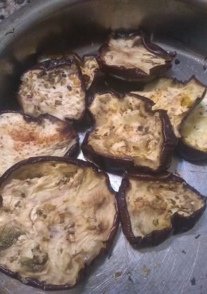 Una foto de Berenjena al horno (guarnición)