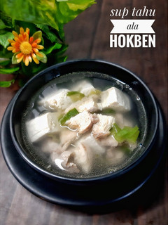 Foto resep Sup tahu ala hokben