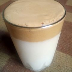 A picture of Dalgona coffee.
