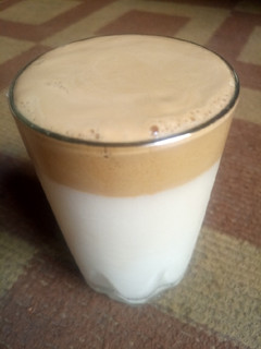 A picture of Dalgona coffee.