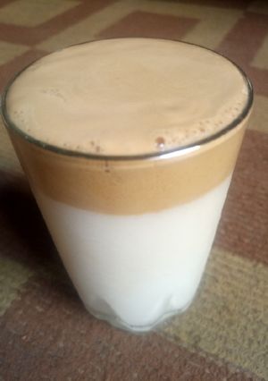 A picture of Dalgona coffee.