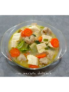 Foto resep Sup Bakso + Tahu Putih Kuah