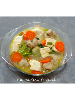 Foto resep Sup Bakso + Tahu Putih Kuah
