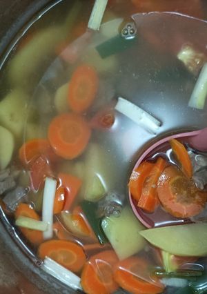 Foto resep Sup daging wortel kentang