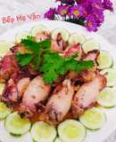 Mực nhồi thịt chiên nước mắm