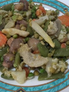 Una foto de Verduras salteadas