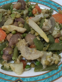 Una foto de Verduras salteadas