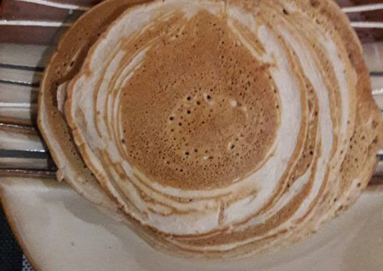 Steps to Make Super Quick Homemade Fluffy chocoberry Pancakes