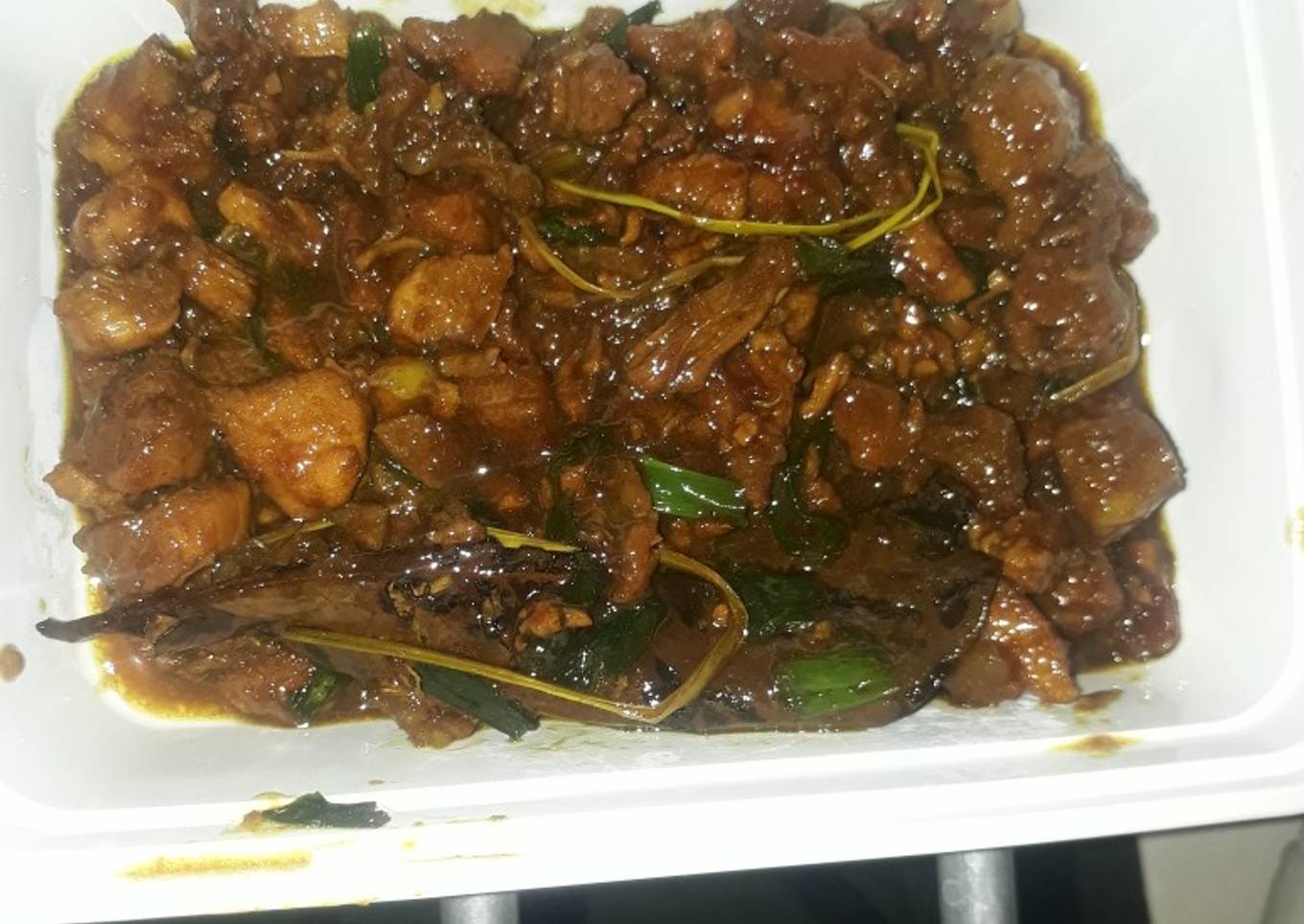 Babi kecap bumbu rempah