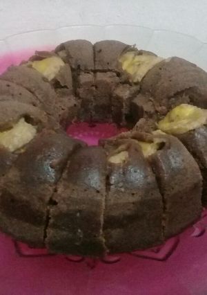 Foto resep Bolu kukus pisang coklat nutrijel no mixer no bp/bs
