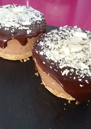 Una foto de Cheesecake de mousse de chocolate
