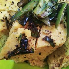 Dhokla A picture of Dhokla.