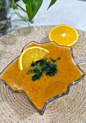 عکسی از دستور سوپ پرتقال🍊