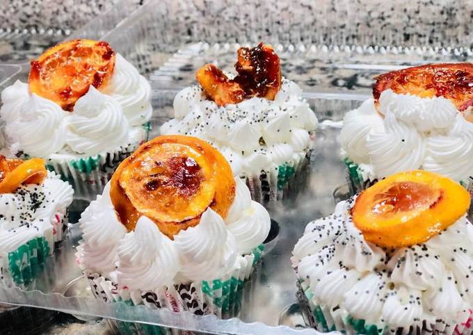 Cupcakes veganos de naranja Receta de Nicole Moller / @chefnicolemoller-  Cookpad