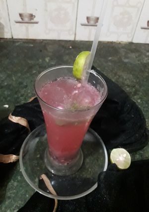 A picture of Pomegranate mojito.