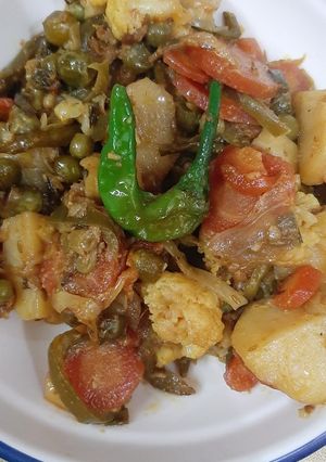 A picture of Mixed vegetables.