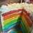 Rainbow Cake Kukus lembut