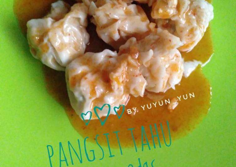 Pangsit Tahu Manis Pedas