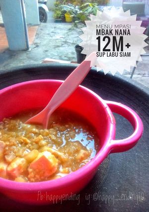 Foto resep Sup Labu Siam(MPASI mbak Nana 12m+)