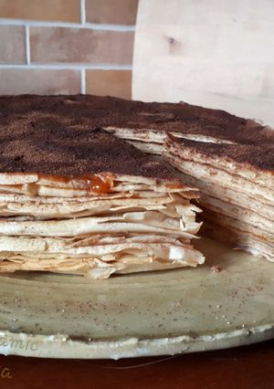 Diós-lekváros rakott palacsinta recept fotója