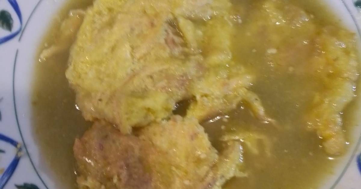 Tortitas de pollo en salsa verde Receta de Herminia Zarate- Cookpad