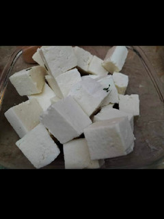 A picture of Homemade cottage cheese / paneer.