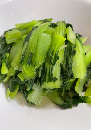 藍藍的-薑薑炒青江 的食譜成品照片