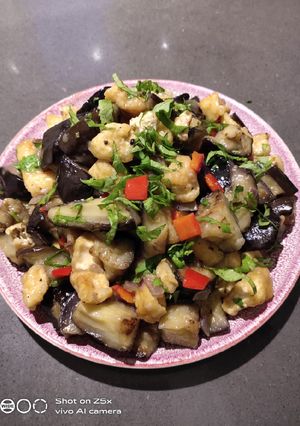 A picture of Eggplant and Tofu Mix.