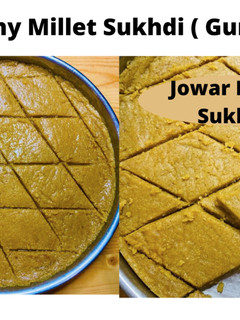A picture of Healthy Jowar Sukhdi (Gor-Papdi).