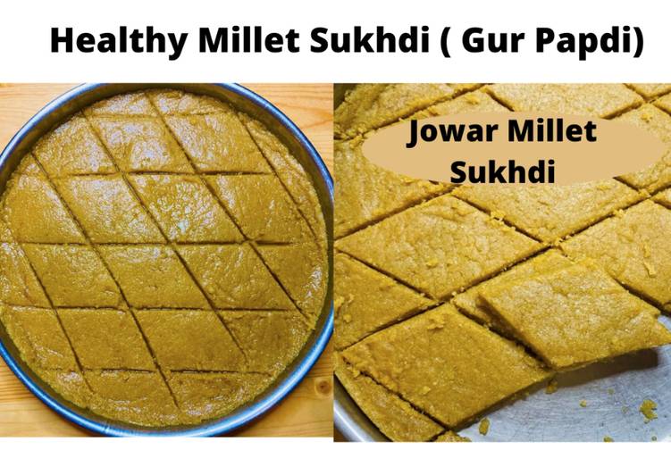 Healthy Jowar Sukhdi (Gor-Papdi)