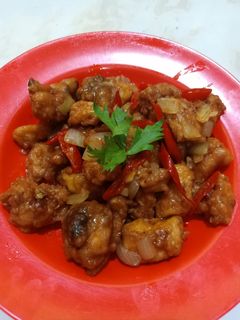 Foto resep Ayam popcron asam manis pedas