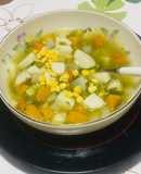 Sopa Menestrón con Vegetales  🌽🥕🥕🥬🌿😋👌
