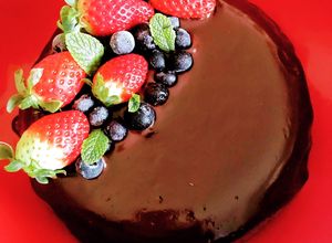 Foto principal de Tarta de chocolate con 2 ingredientesketo
