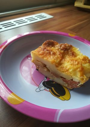 O poză a rețetei Cartofi carbonara.