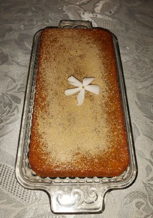 Una foto de Budín húmedo de mandarina