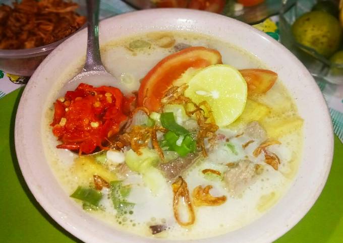 Soto betawi kuah santan+susu