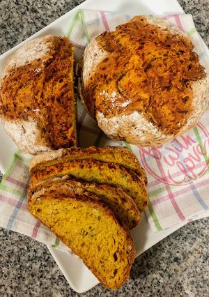 Una foto de Pan vegano rápido de zapallo (calabaza)