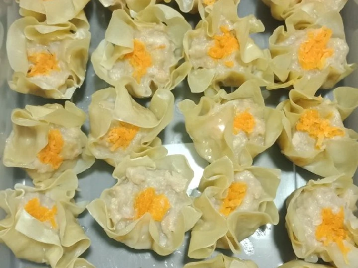 Cara Gampang Menyiapkan Resep  Siomay ayam udang yang Lezat, Menggugah Selera